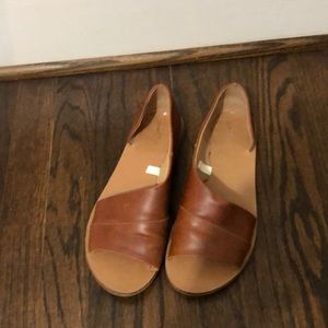 Faux Leather Wrap Sandals